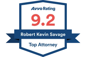 Avvo Rating 9.2 / Robert Kevin Savage / Top Attorney - Badge